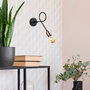 Opviq Viraj - 10865 Lámpara de Pared Bohemia Negro y Antiguo